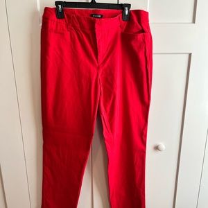 Roz & Ali red dress pants size 16